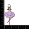 Ballerina in Lavender Dress, Ballet Dancer, Brown Hair, POC, Embroidered, Iron on Patch